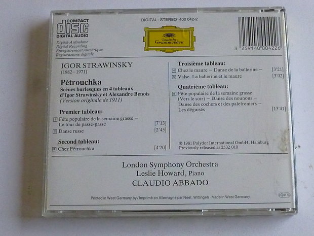 Stravinsky - Petrouchka / Claudio Abbado