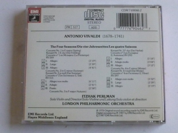 Vivaldi - Le Quattro Stagioni / Itzhak Perlman