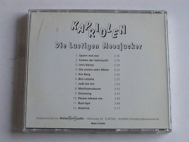 Die lustigen Moosjucker - Kapriolen