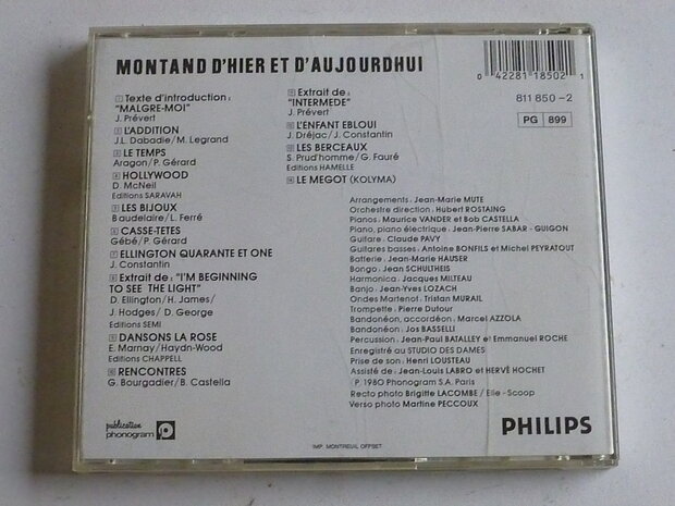 Yves Montand - Montand d'hier et d'aujourd'hui