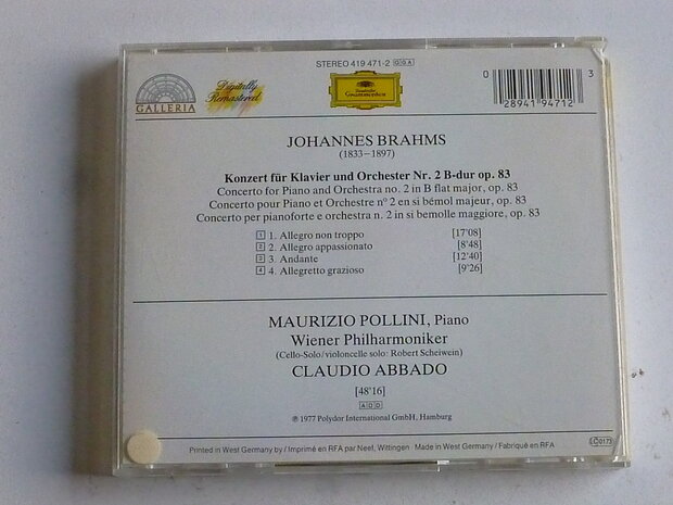 Brahms - Klavierkonzert 2 / Pollini , Abbado