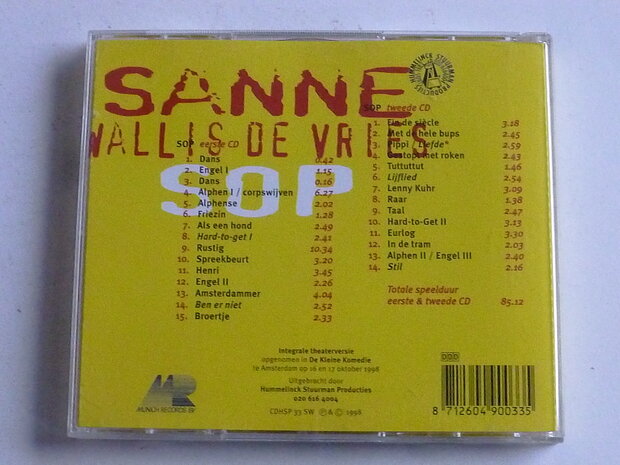Sanne Wallis de Vries - Sop (2 CD)