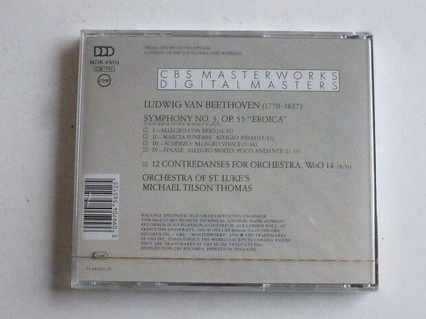 Beethoven - Symphony no 3 / Michael Tilson Thomas (nieuw)