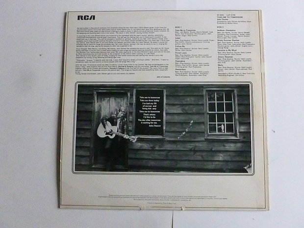 John Denver - Take me to tomorrow (LP)