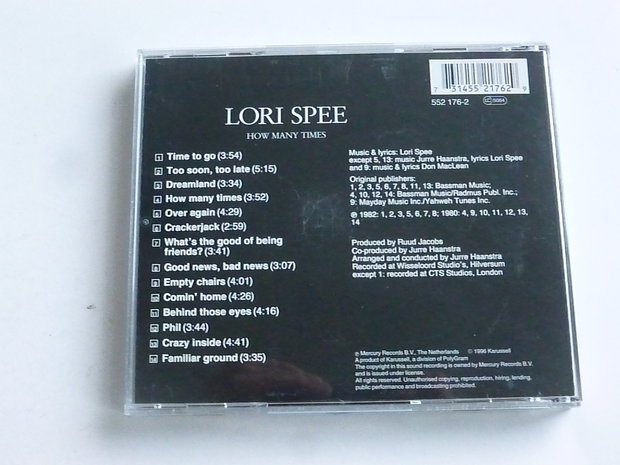 Lori Spee - How many times (spectrum)