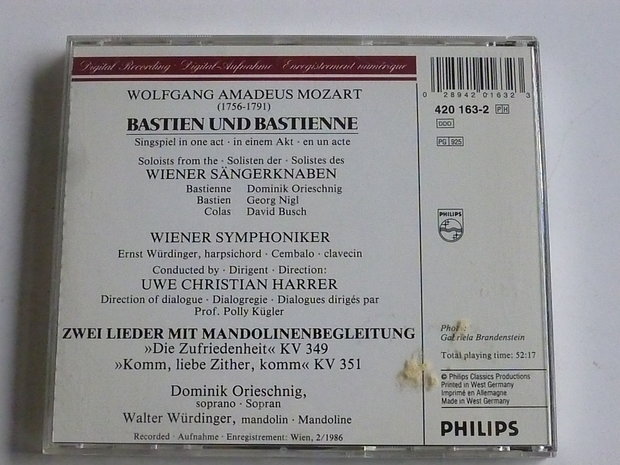 Mozart - Bastien und Bastienne / Wiener Sängerknaben