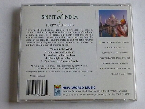 Terry Oldfield - Spirit of India