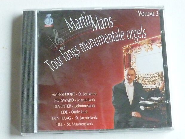 Martin Mans - Tour langs monumentale orgels / volume 2 (nieuw)