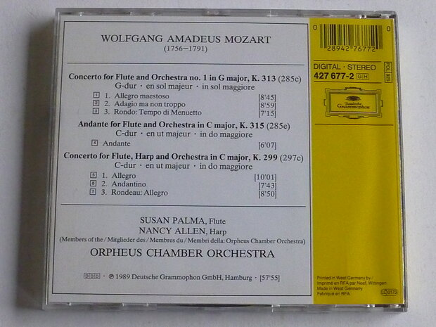 Mozart - Concerto for flüte and Orchestre / Orpheus Chamber Orchestra