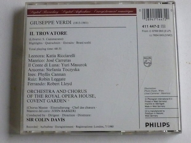 Verdi - Il Trovatore / Sir Colin Davis