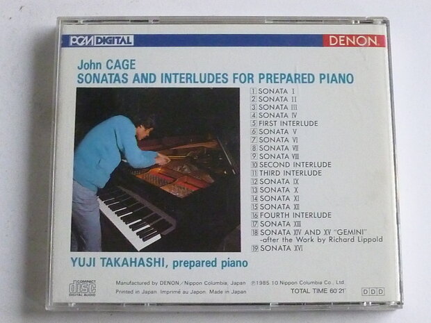 John Cage - Sonatas and interludes for prepared piano / Yuji Takahashi