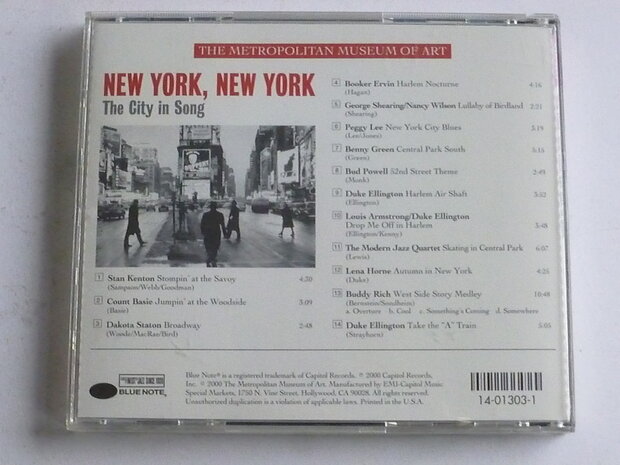 New York, New York - The city in song (blue note)