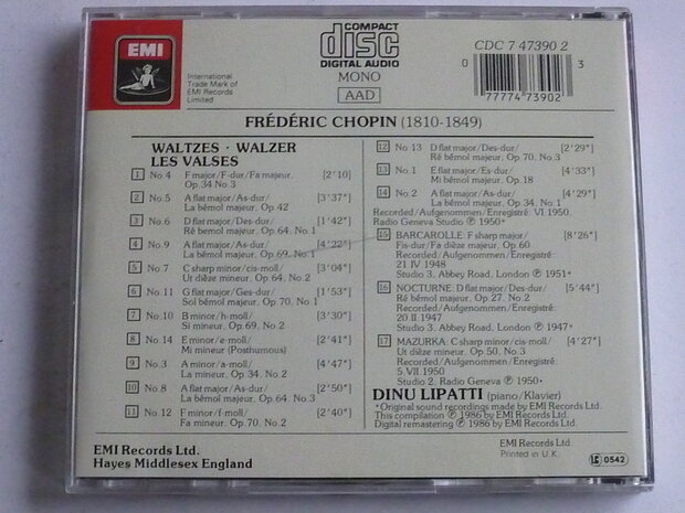 Chopin - Waltzes / Dinu Lipatti
