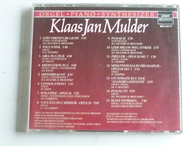 Klaas Jan Mulder - Orgel, Piano, Synthesizer