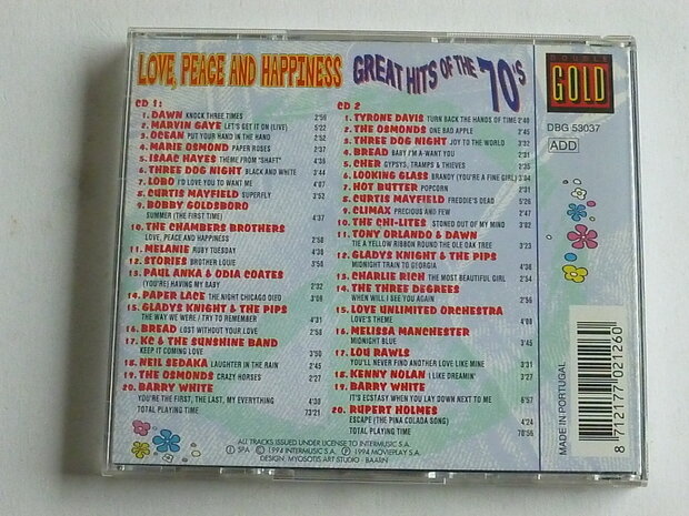 Love Peace and Hapiness - Great Hits of the 70's (2 CD)