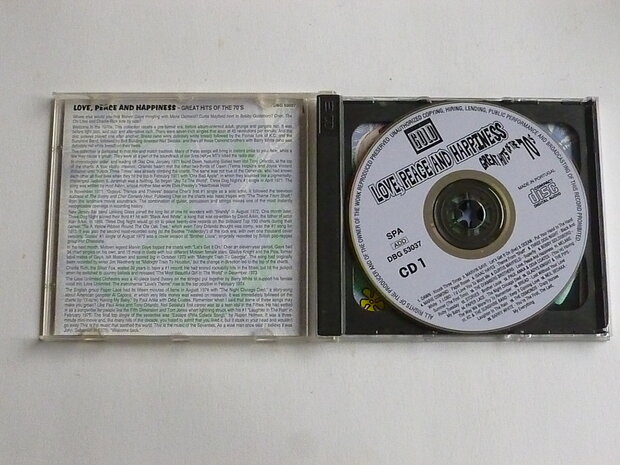 Love Peace and Hapiness - Great Hits of the 70's (2 CD)