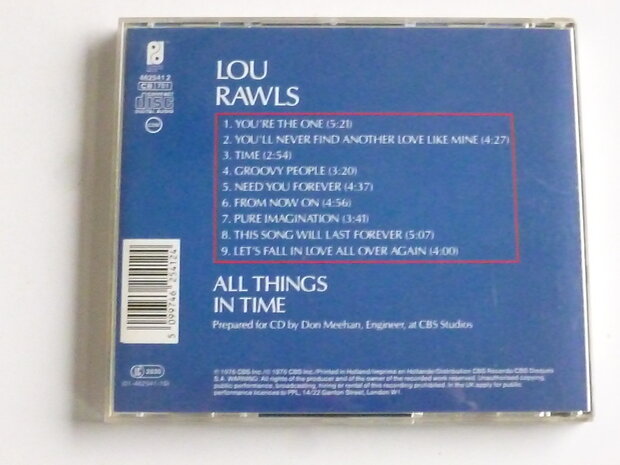 Lou Rawls - All things in time