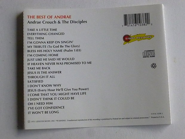 Andrae Crouch & The Disciples - The best of Andrae