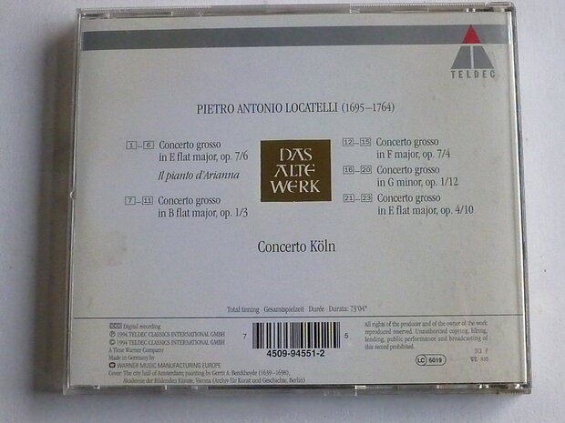 Locatelli - Concerti Grossi / Concerto K&#x00f6;ln