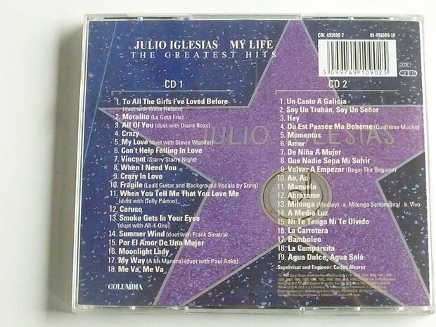 Julio Iglesias - My life, The Greatest Hits 2CD