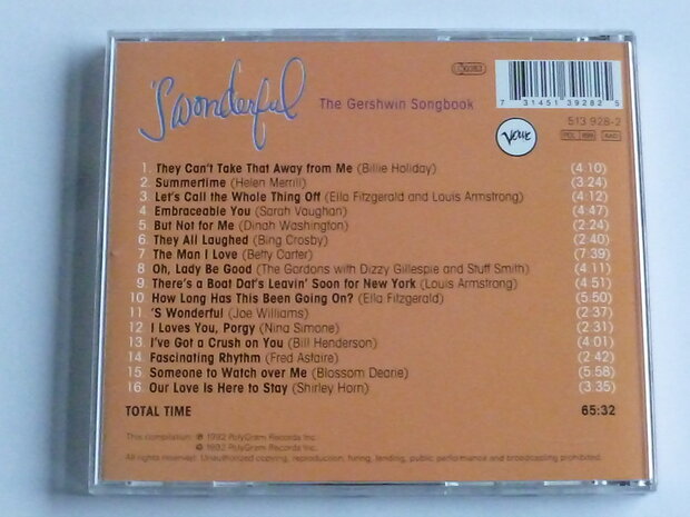 S' Wonderful - The Gershwin Songbook