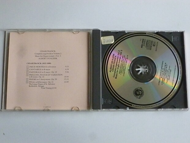 Cesar Franck - Complete Orgelwerken vol. 2 / Albert de Klerk