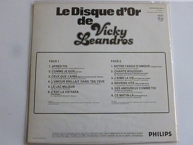 Vicky Leandros - Le disque d' or de (LP)