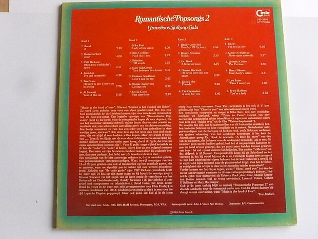 Romantische Popsongs 2  (2LP)