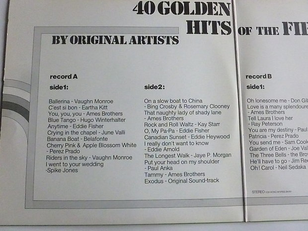 40 Golden Hits of the Fifties (2 LP)