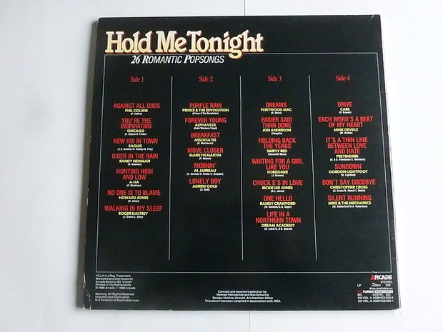 Hold Me Tonight - 26 Romantic Popsongs (2 LP)