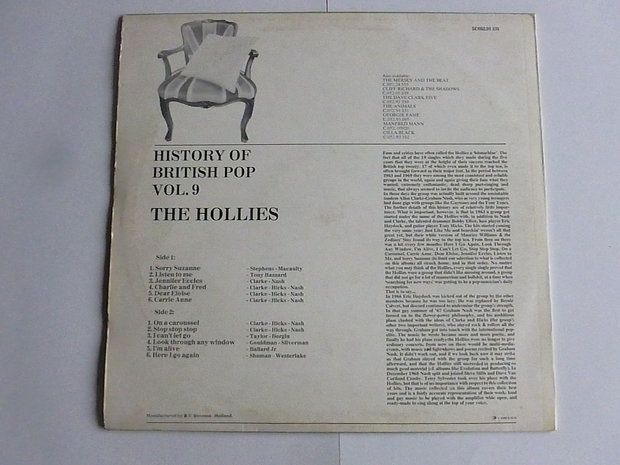 The Hollies - History of British Pop vol.9 (LP)