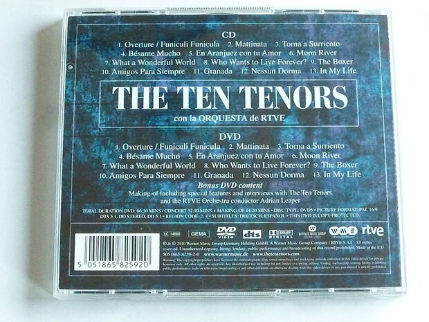 The Ten Tenors con la Orquestra de RTVE (CD + DVD)