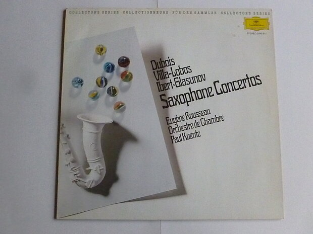 Dubois, Villa-Lobos, Ibert, Glasunov - Saxophone Concertos (LP)