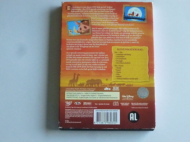 Dood in de wereld Zeeanemoon Profetie The Lion King (2 DVD speciale uitvoering) - Tweedehands CD