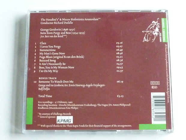 Gershwin - Porgy & Bess Suite / The Houdini's & Nieuw Sinfonietta Amsterdam