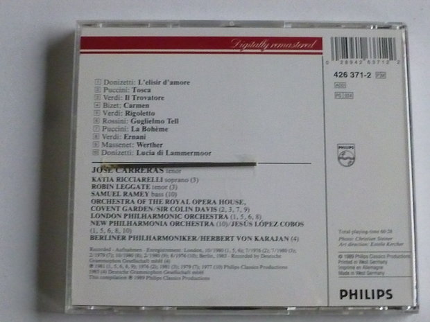 Jose Carreras sings Opera arias