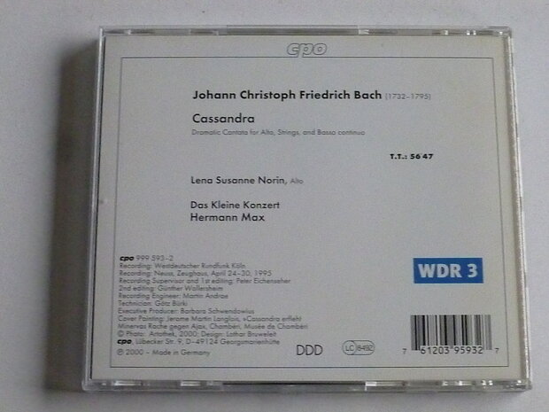 J.C.F Bach - Cassandra / Herman Max