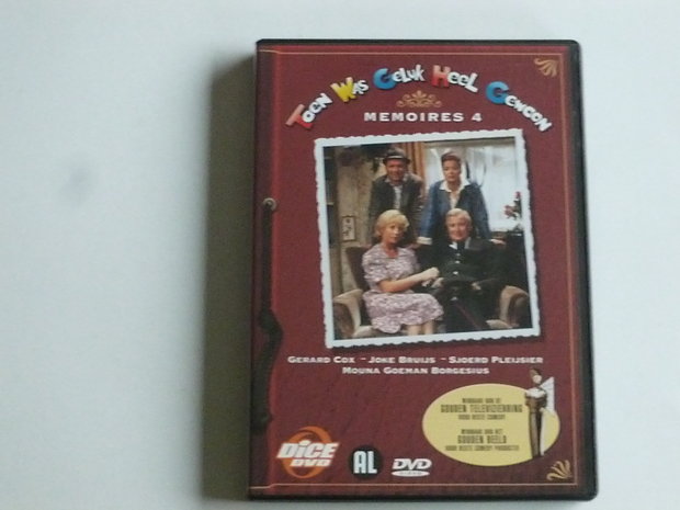 Toen was geluk heel gewoon - Memoires 4 (DVD) KRO