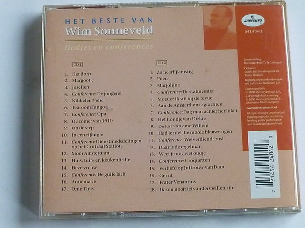 Wim Sonneveld - Het beste van / Liedjes en Conferences (2 CD)