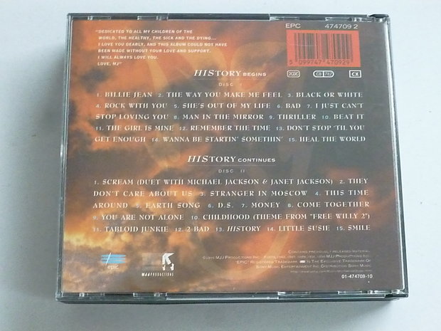 Michael Jackson - History / past, present and future 2 CD