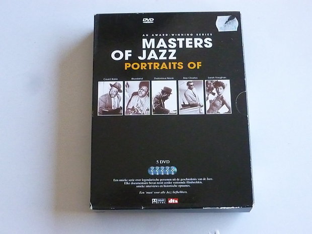 Masters of Jazz - An Award-winning series / Count basie, Monk, Ray Charles, S. Vaughan, Bluesland (5 DVD)