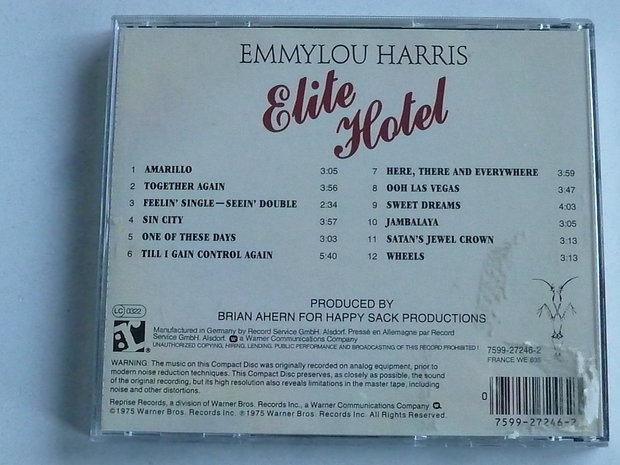 Emmylou Harris - Elite Hotel
