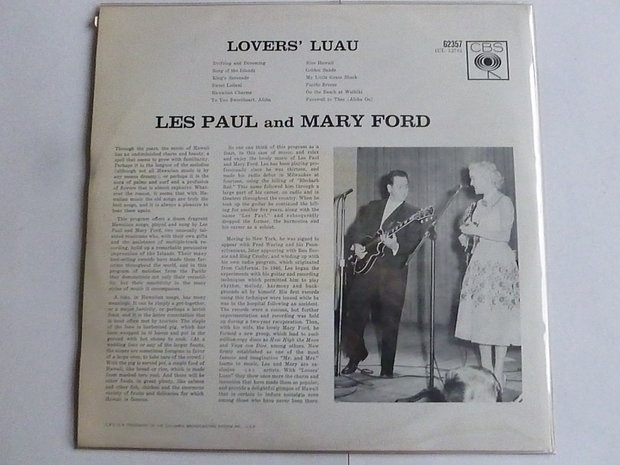 Les Paul and Mary Ford - Lovers' Luau (LP)