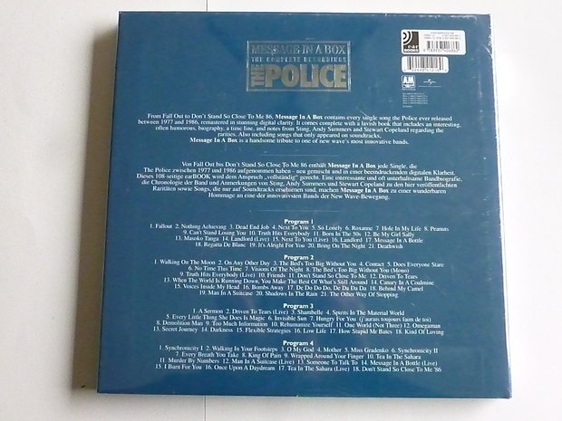The Police - Message in a Box (The Complete Recordings)  4 CD + Boek (nieuw)