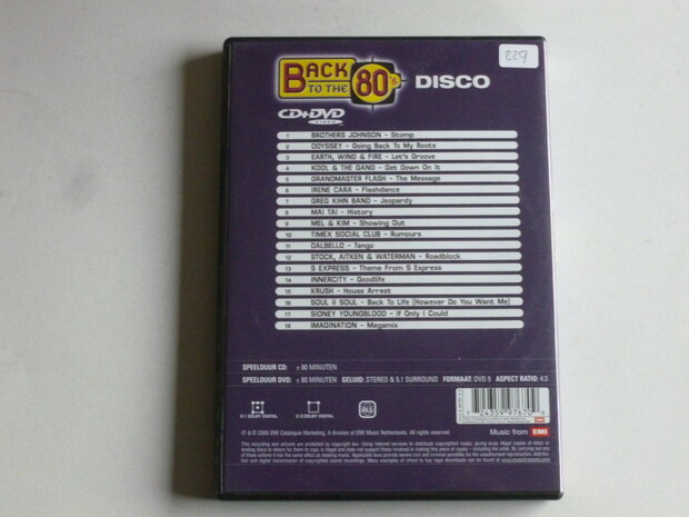 Back to the 80's - Disco ( CD + DVD)