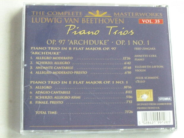 Beethoven - Piano Trios / Trio Zingara