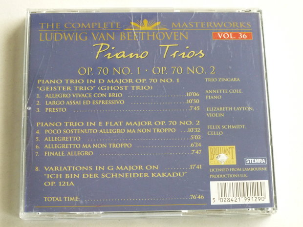 Beethoven - Piano Trios Op 70 / Trio Zingara
