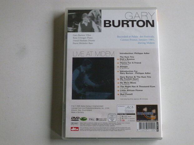 Gary Burton - Live in Cannes during Midem 1981 (DVD)