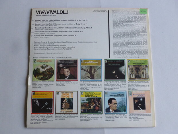 Viva Vivaldi...! Concerten voor Mandoline / L. Auriacombe (LP)