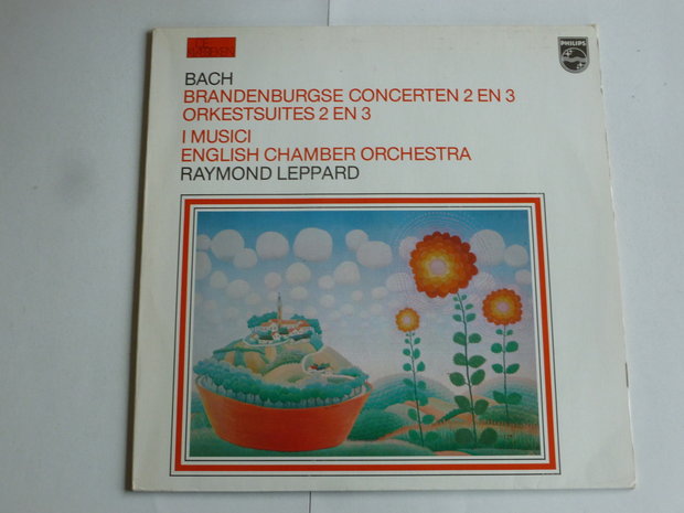 Bach - Brandenburgse concerten 2 en 3 / I Musici, Raymond Leppard (LP)